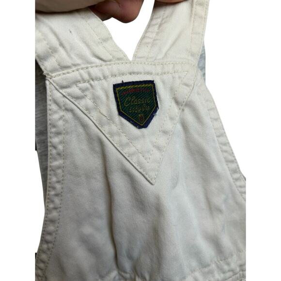 Vintage Y2K Baby Gap Romper Dress Overalls Khaki Cotton Lined size 6-12 months - Picture 12 of 13